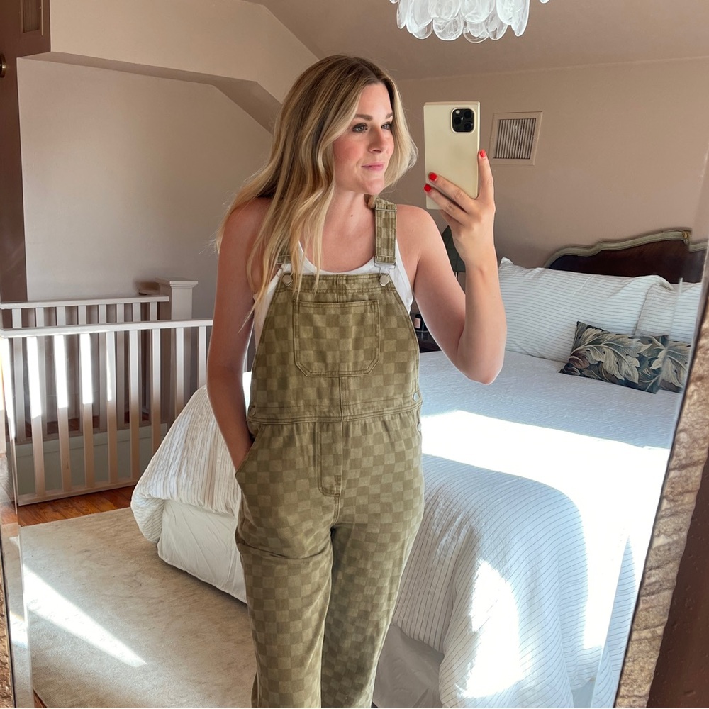 Storia | Checkered Overalls | Medium | Green